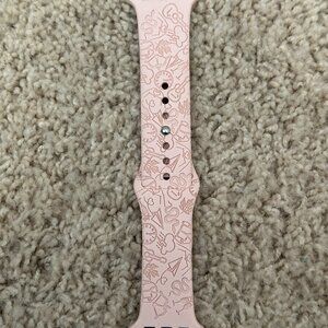 *EUC* Taylor Swift Pink Silicon Eras themed iWatch band